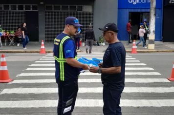 Foto - Ação de educação para o trânsito