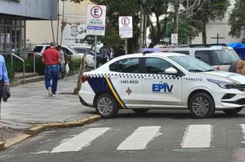 Foto - Ação de educação para o trânsito