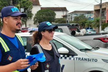 Foto - Ação de educação para o trânsito