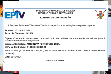 Extrato de Contrato