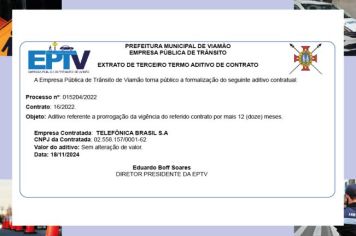 Extrato de terceiro termo aditivo de contrato