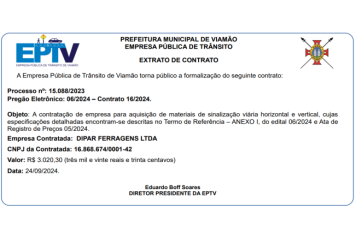 Extrato de Contrato
