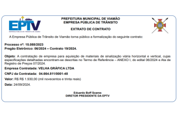Extrato de Contrato