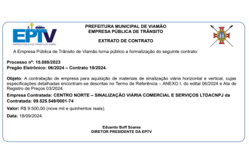 Extrato de Contrato