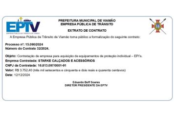 Extrato de Contrato