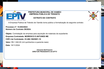 Extrato de Contrato
