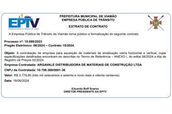 Extrato de Contrato