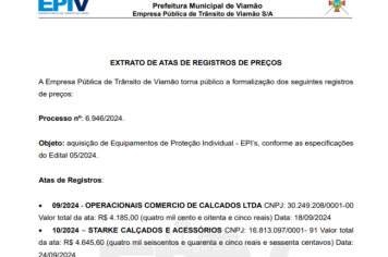 EXTRATO DE ATAS DE REGISTROS DE PREÇOS