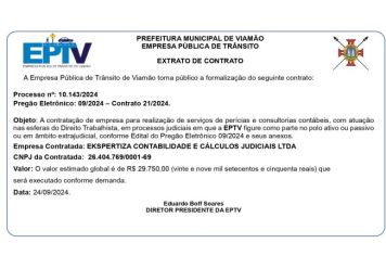 Extrato de Contrato