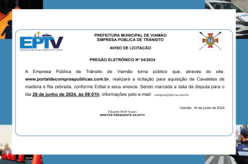 Aviso de Licitação