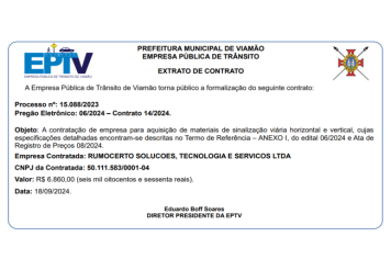 Extrato de Contrato