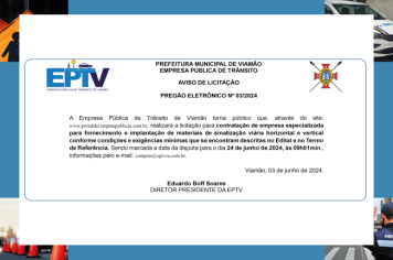Aviso de Licitação