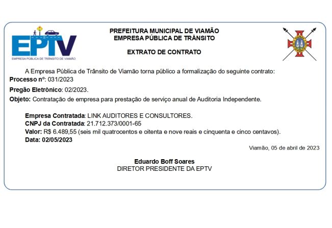 Extrato de Contrato
