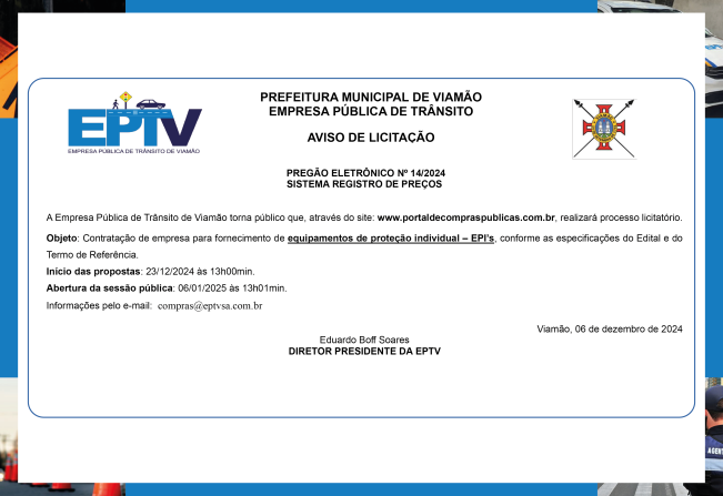 Aviso de Licitação