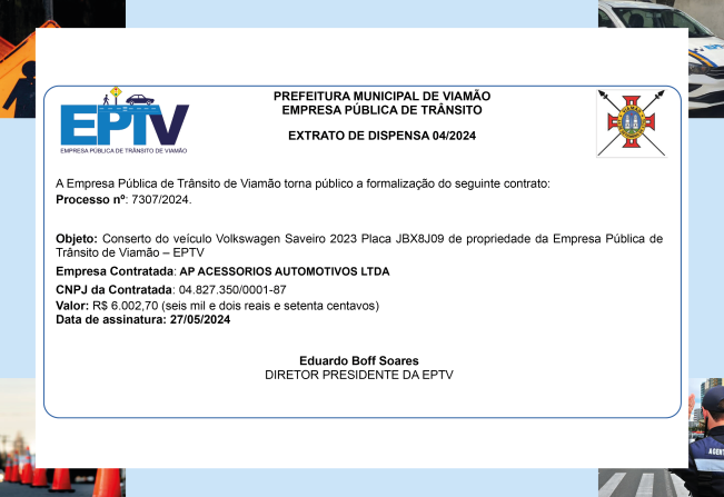 Extrato de Dispensa de Licitação 04/2024