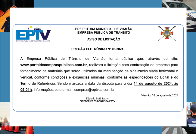 Aviso de Licitação